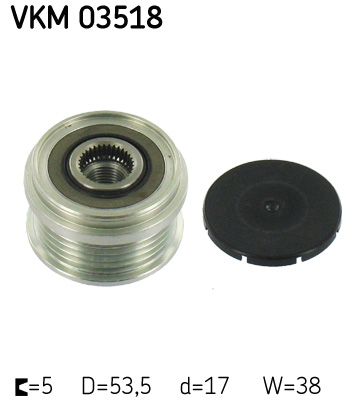 Sistem roata libera, generator VKM 03518 SKF